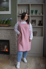 Load image into Gallery viewer, 100% Linen Japanese Apron in Pink