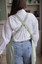 Load image into Gallery viewer, 100% Linen French Apron in Sage