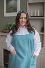 Load image into Gallery viewer, 100% Linen Japanese Apron in Azure