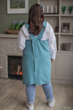 Load image into Gallery viewer, 100% Linen Japanese Apron in Azure