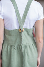 Load image into Gallery viewer, 100% Linen French Apron in Thyme