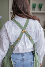 Load image into Gallery viewer, 100% Linen French Apron in Thyme