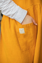 Load image into Gallery viewer, 100% Linen French Apron in Mustard Yellow