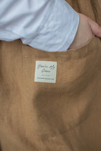 Load image into Gallery viewer, 100% Linen Cottage Dress Apron in Caramel