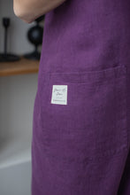Load image into Gallery viewer, 100% Linen Japanese Apron in Violet