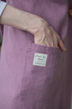 Load image into Gallery viewer, 100% Linen Japanese Apron in Lavender