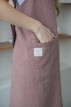 Load image into Gallery viewer, 100% Linen Japanese Apron in Mauve