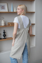 Load image into Gallery viewer, 100% Linen Japanese Apron in Natural