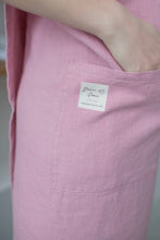 Load image into Gallery viewer, 100% Linen Japanese Apron in Pink