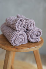Load image into Gallery viewer, Linen Waffle Hand Towel in Lilac