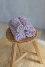 Load image into Gallery viewer, Linen Waffle Face Towel in Lilac - Set of 2