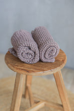 Load image into Gallery viewer, Linen Waffle Hand Towel in Cocoa