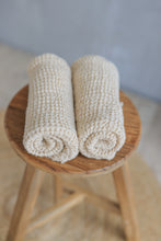 Load image into Gallery viewer, Linen Waffle Hand Towel in Ivory