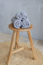 Load image into Gallery viewer, Linen Waffle Hand Towel in Grey