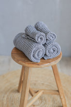Load image into Gallery viewer, Linen Waffle Hand Towel in Grey