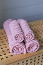 Load image into Gallery viewer, Linen Waffle Bath Towel in Rose