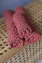 Load image into Gallery viewer, Linen Waffle Bath Towel in Peach