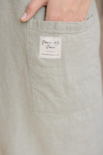 Load image into Gallery viewer, 100% Linen Japanese Apron in Sage