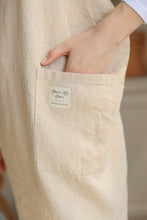 Load image into Gallery viewer, 100% Linen Japanese Apron in Ecru