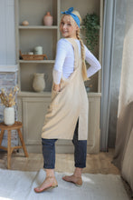 Load image into Gallery viewer, 100% Linen Japanese Apron in Ecru