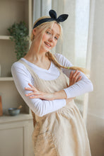 Load image into Gallery viewer, 100% Linen French Apron in Ecru