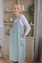 Load image into Gallery viewer, 100% Linen French Apron in Mint