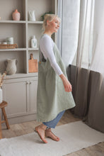 Load image into Gallery viewer, 100% Linen French Apron in Sage