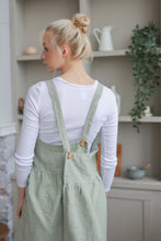 Load image into Gallery viewer, 100% Linen French Apron in Sage