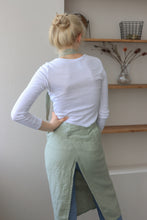 Load image into Gallery viewer, 100% Linen Italian Apron in Sage