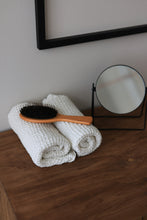 Load image into Gallery viewer, Linen Waffle Bath Towel in White