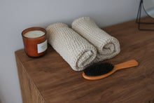 Load image into Gallery viewer, Linen Waffle Hand Towel in Ivory