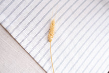 Load image into Gallery viewer, 100% Linen Table Runner in Ticking Stripe Small