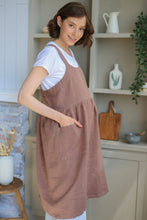 Load image into Gallery viewer, 100% Linen French Apron in Mauve