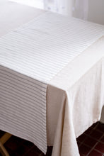 Load image into Gallery viewer, 100% Linen Table Runner in Ticking Stripe Small