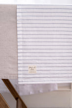 Load image into Gallery viewer, 100% Linen Table Runner in Ticking Stripe Small