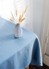 Load image into Gallery viewer, Linen Tablecloth - Sky Blue - 71"х95"