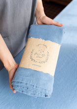 Load image into Gallery viewer, Linen Tablecloth - Sky Blue - 71"х95"