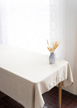 Load image into Gallery viewer, 100% Linen Tablecloth in Natural - 55"х79"