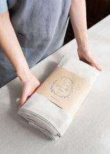 Load image into Gallery viewer, 100% Linen Tablecloth in Natural - 55"х79"
