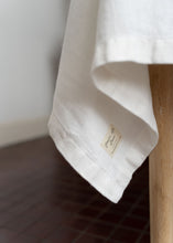 Load image into Gallery viewer, 100 % Linen Tablecloth in Simple White - 55"х79"