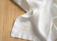 Load image into Gallery viewer, 100% Linen Table Runner in Simple White Medium