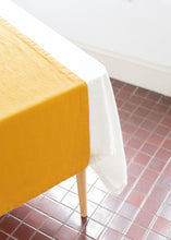 Load image into Gallery viewer, 100% Linen Table Runner in Mustard Yellow Small