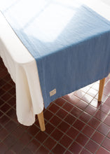 Load image into Gallery viewer, 100% Linen Table Runner in Sky Blue Large