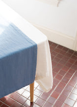 Load image into Gallery viewer, 100% Linen Table Runner in Sky Blue Large
