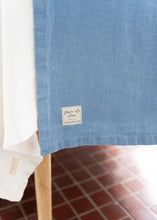 Load image into Gallery viewer, 100% Linen Table Runner in Sky Blue Large
