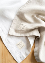 Load image into Gallery viewer, 100 % Linen Tablecloth in Simple White - 55"х79"