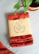 Load image into Gallery viewer, 100% Linen Classic Napkins in Salamander Orange - Set of 4