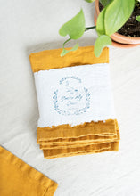 Load image into Gallery viewer, 100% Linen Classic Napkins in Mustard Yellow - Set of 4