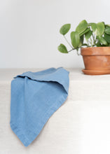 Load image into Gallery viewer, 100% Linen Classic Napkins in Sky Blue - Set of 4