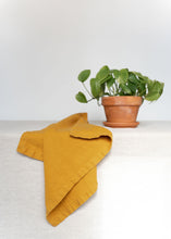 Load image into Gallery viewer, 100% Linen Classic Napkins in Mustard Yellow - Set of 4